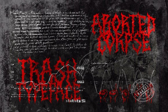 Aborted Corpse Metal: A Typeface Carved from Underground Fury