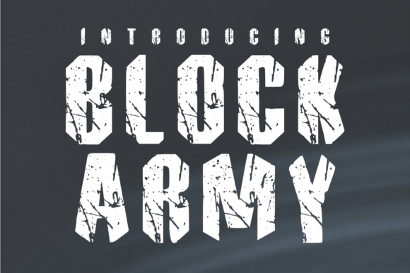 Block Army: Command Attention with a Rugged Typeface