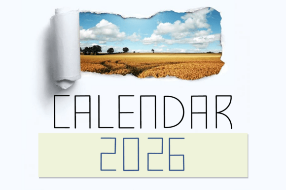 Calendar 2026: The Sleek Display Font for Modern Design