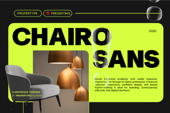 Chairo Sans: A Modern Serif for Impactful Design