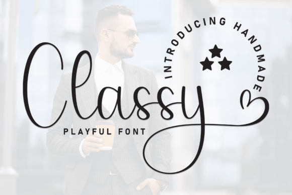Classy: A Handmade Display Font Full of Dynamic Color