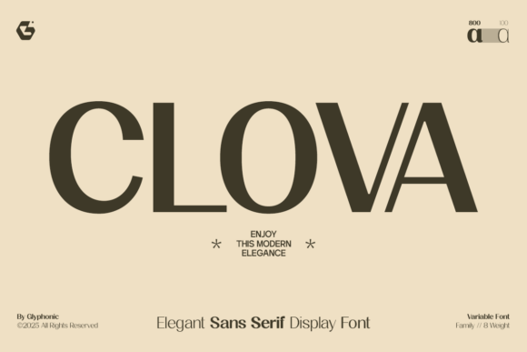 Clova: A Modern Typeface for Timeless Luxury