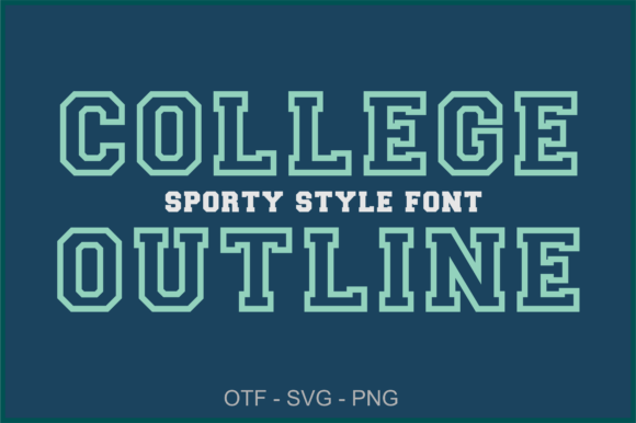 College Outline: A Typeface That Scores for School Spirit