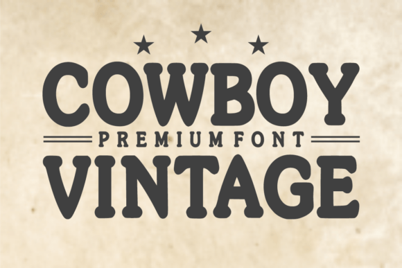 Cowboy Vintage: A Typeface with Frontier Spirit