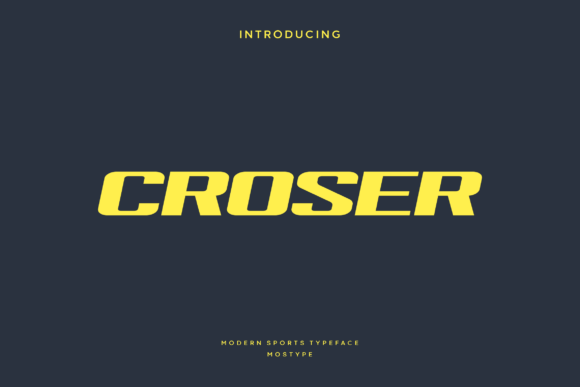 Croser: A Modern Typeface for High-Impact Branding