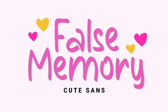 False Memory: A Handwritten Font That Feels Like a Warm Embrace
