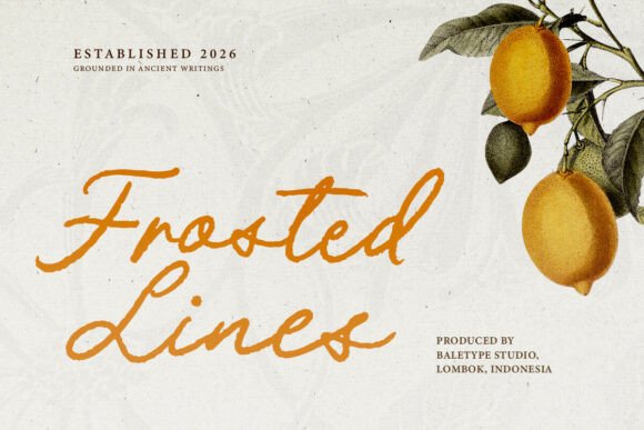 Frosted Lines: The Typeface with a Story Etched in Every Stroke