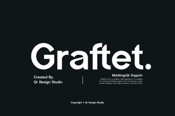 Graftet: A Modern Display Typeface for Authentic Branding