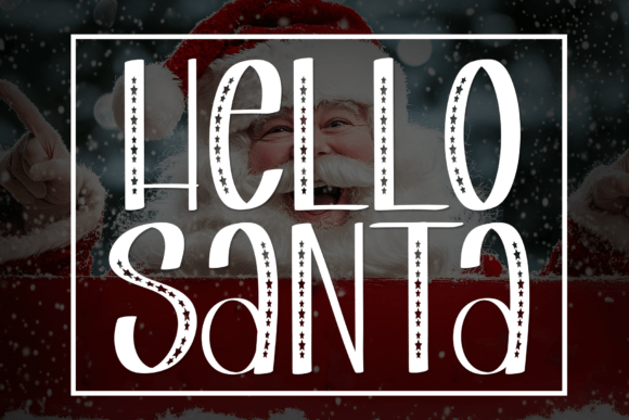 Hello Santa: The Handcrafted Font for Heartfelt Designs
