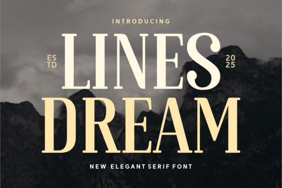 Lines Dream: The Elegant Serif Font for Modern Branding