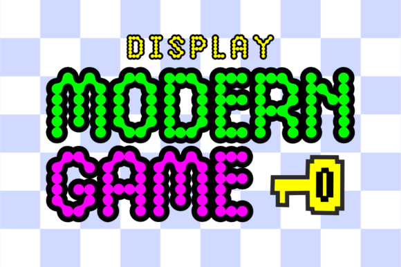 Modern Game Font: A Futuristic Twist on Pixel Typography