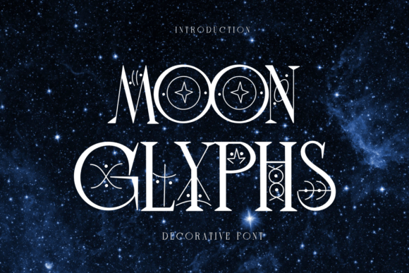 Moon Glyphs: Weaving Celestial Mystique into Your Design