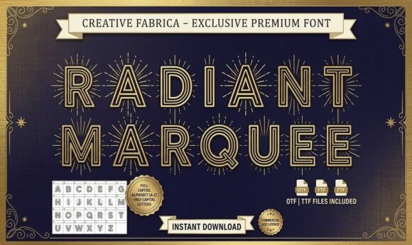 Radiant Marquee: The All-Caps Display Font That Steals the Show