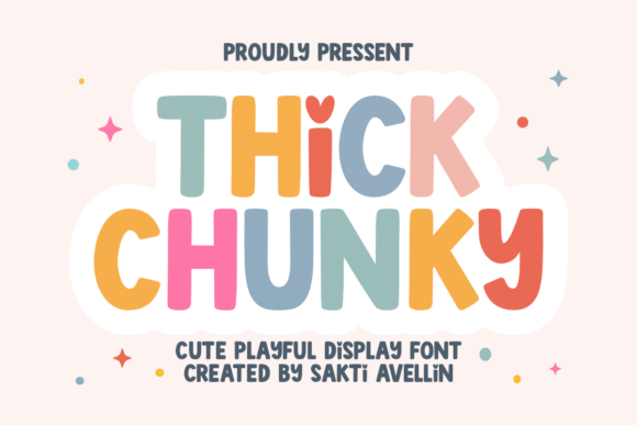 Thick Chunky: The Display Font for Playful Branding