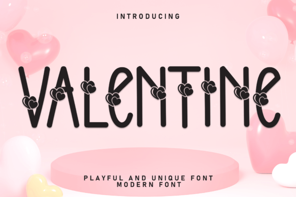 Valentine: A Modern Font for Heartfelt Design Projects